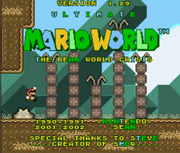 Ultimate Mario World Bean World Crisis 1.29 (SMW1 Hack)